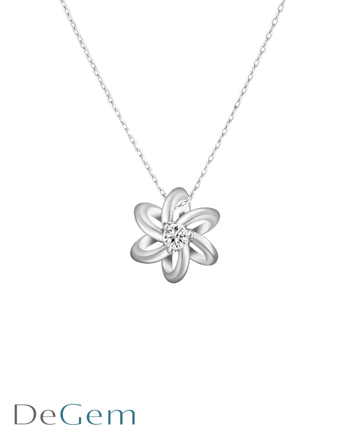 DEGEM SOLELUNA ASTRA HEXA COSMIC LOOP NECKLACE